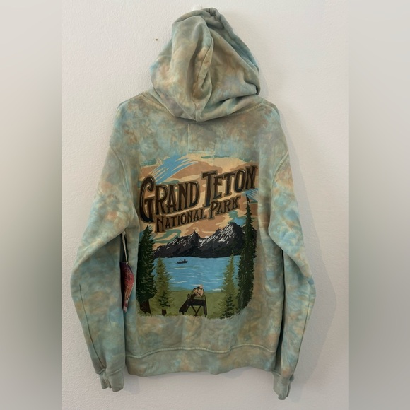 big vista Other - Big Vista Tie Dye Grand Teton Hand Dyed Hoodie Sweatshirt Soft Comfy NWT Small
